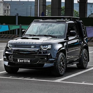 Piezas de defensa de parachoques de coche para <span class=keywords><strong>Land</strong></span> <span class=keywords><strong>Rover</strong></span> <span class=keywords><strong>Defender</strong></span> 90/110 L663 2020 2021 2022 2023 Facelift a <span class=keywords><strong>007</strong></span> modelo piezas negras brillantes - Product Image 6