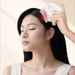 Peigne de massage électrique portable en jade naturel pour le soin du cuir chevelu avec fonction de vibration pour détendre les méridiens du cuir chevelu - Product Image 1