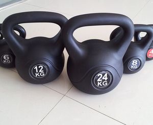 Factory Direct Premium Black PE+Cement 2-20kg Kettlebell Set High Quality <b>Free</b> <b>Weights</b> for Sport & Home Fitness - Product Image 6