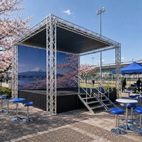 Plataforma de Escenario Plegable de Aleación de Aluminio 290x290mm, Sistema de Escenario Modular con Certificación CE TUV, Capacidad de Carga de 200kg para Uso en Interiores/Exteriores