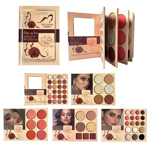 78-Farben-Lidschatten-Palette im Buchstil, 5 Seiten, matt, schimmernd, Highlighter, Rouge, Lippenstift, Kontur, Augenbrauen-Make-up-Set 9067 9061 - Product Image 5