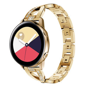 Correa de reloj de acero inoxidable para <span class=keywords><strong>Amazfit</strong></span> GTS / Bip Correa de reloj de diamante en forma de "<span class=keywords><strong>X</strong></span>" - Product Image 1
