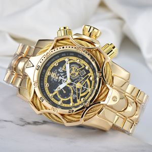 Montre Homme Luxe Bracelet Acier Cadran Clown Or Nouvelle Collection 2025 Vente Chaude Haute Qualité - Product Image 4