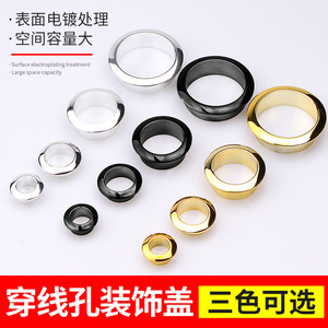 Desktop Cable Hole Cover Round ABS <b>Large</b> Capacity Dustproof For Office <b>Desk</b> Cable Management - Product Image 3