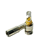 75 Ohm Coax RG6 Compresión F BNC Macho Enchufe RF Cable Coaxial BNC Conector macho para CCTV RG58 RG59 RG6