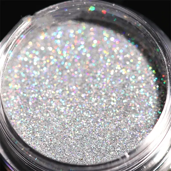 Grado cosmetico Lucido Holographic Glitter In Polvere per il trucco degli occhi ombra nail polish corpo