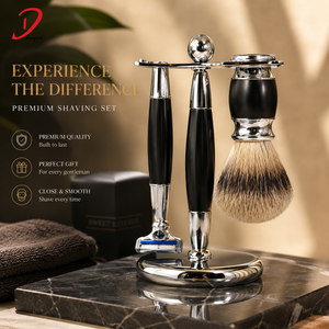 คุณภาพสูงโลหะวัสดุโกนหนวดมีดโกนและแปรง - Product Image 1