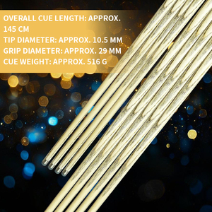ASRB CUETK03 Stecca da Snooker in Acero Leggera e Resistente da 145 cm, Alta Qualità in Legno di Frassino e Ebano, Giunto Singolo in Acciaio Inossidabile, per Biliardo e Ronnie - Product Image 6