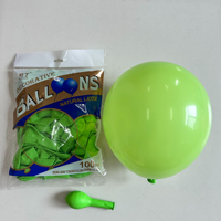 Perlengkapan Dekorasi Pesta Ulang Tahun Balon Latex Matte 10 Inch 2.2g untuk Pengaturan Latar Dalam & Luar Ruangan