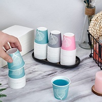 Gobelet en papier blanc écologique jetable de 2 oz et 3 oz pour dégustation alimentaire, bain de bouche, salle de bain, hôpital, usage dentaire