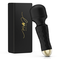 Vibromasseur personnel Diamond Stripe Magnetic Power 10 fréquences AV Wand, masseur corporel vibrant