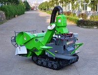 Moissonneuse-batteuse mini diesel d'occasion pour blé et riz, haute productivité, moteur puissant