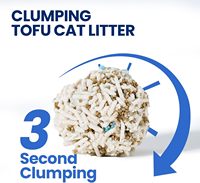 Litière pour chat mixte formule avancée, sable hybride synergique tofu-bentonite, agglomération rapide en 3 secondes, litière jetable sans poussière