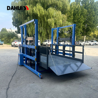 Plateforme de chargement mobile hydraulique du fabricant, rampe de quai mobile de 2-3 tonnes pour chariot élévateur, chargement de marchandises en entrepôt