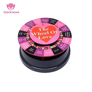 SacKnove Adult English Fun Mini Electric Turntable Lover Games Sex Toys Entertainment Love Wheels For Couples