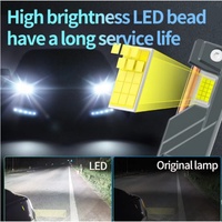 Lámpara LED HADUDU K9C Pro H7 H4 H11, Tubo de Cobre Más Grande, Luces LED H1 HB3 9005 HB4 9006 12V para Bombilla de Faro Delantero de Coche