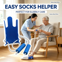 Dispositif d'aide à la mise de chaussettes pour hôpitaux et maisons de retraite, sans besoin de se pencher, pour personnes âgées, handicapées et patients, outil de soins quotidiens