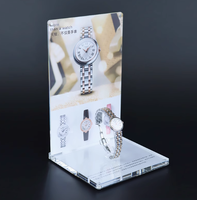 Comptoir en acrylique personnalisé en forme de L bon marché présentoir de montre pour enfants marque pour hommes pour support de montre en plexi présentoir de qualité