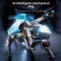 Perro Robot Inteligente con Simulación de IA, Recargable, Control Remoto Eléctrico, Perro Robot Acrobático Programable, Juguete para Niños
