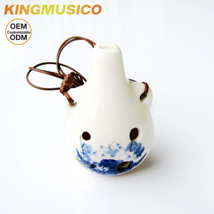 Ocarina Alto a 6 Fori in Tonalità di Do/Re |   Ocarina in Ceramica per Principianti, Bambini, Studenti e Adulti |   Strumenti per l'Educazione Musicale all'Ingrosso - Product Image 5