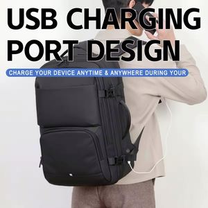 Wholesale Custom logo Men Waterproof Oxford Business <b>Rucksack</b> Expandable With USB Bag Bagpack Travel Back Pack Laptop Backpacks - Product Image 2