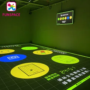 Funspace одно или групповое здание интерактивный напольный проектор игры Интерактивная проекция