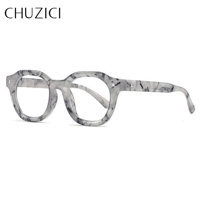 CHUZICI Anti luce blu Retro donne occhiali ottici montatura moda unghie uomini tondi UV400