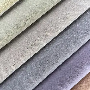 Kain pelapis mohair tekstil beludru 100% poliester kualitas tinggi untuk kain sofa