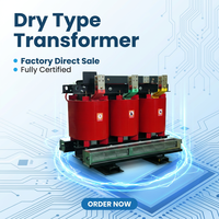 Transformateur de puissance triphasé de type sec 10 kV à 400 V personnalisé SCB13 - Modèle à enroulement avec régulation de tension hors charge