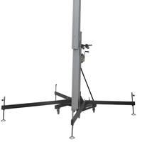 Structure d'éclairage pour scène de DJ, support de scène à manivelle, treillis et barre de support LED, élévateur pour haut-parleur et sonorisation