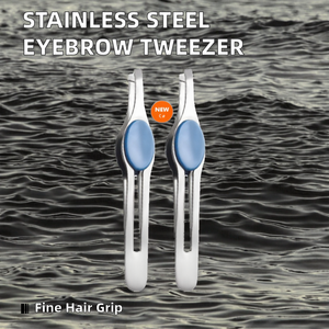 Pince à sourcils professionnelle en acier inoxydable extracteur de poils fins outil de démaquillage de sourcils incliné pointe pointue outil de beauté des cheveux - Product Image 2