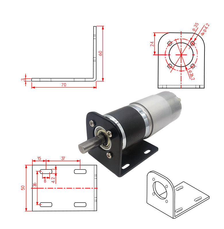 Set De 6 Piñones De Motor Para RC 1/10 | 17T A 22T Con Tornillos Fijos | 3.175 Mm Eje | Metal Antioxidante