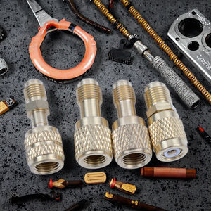 Adaptador de Latón Liso COOLWORLD de 1/4" a 5/<span class=keywords><strong>16</strong></span>" SAE, Manguera de Carga, Conexión de Válvula para Bomba de Vacío, Piezas de Aire Acondicionado, Flexible - Product Image 3