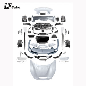 Fibra de Carbono Húmeda para Difusor de Parachoques Delantero de Ferrari <span class=keywords><strong>488</strong></span> Pista, Kit de Carrocería Facelift - Product Image 3