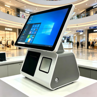 Kiosque tactile tout-en-un de point de vente certifié CE pour restaurant, machine de paiement en libre-service avec SDK