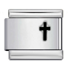 Fashion Colorful Foundation Cross Italian Stainless Steel Women <b>Men</b> Charm Jewelry Link Fit 9mm Bracelet Making DIY Accessories - Product Image 5
