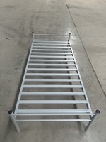 Cadre de lit en métal extensible moderne, simple et durable, taille Queen, en maille - Construction en acier, gain de place, utilisation en chambre à coucher, marque Hengli, Hebei