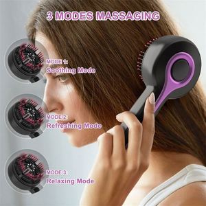 Promotional High Quality Eco-Friendly Plastic Portable 3 Modes Hair <b>Scalp</b> Massage <b>Brush</b> Head Spa Comb Oil Applicator Custom Logo - Product Image 5