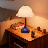 Rétro Simple Design Chambre Élégante Atmosphère Portable Rechargeable LED Sans Fil Fleur Bourgeon Petite Lampe De Table De Mariage