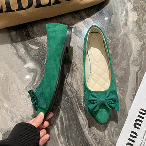 14 لونًا بسعر رخيص للبيع بالجملة أحذية مسطحة عصرية للسيدات بفيونكة أحذية باليه مسطحة أحذية مريحة سهلة الارتداء للنساء - Product Image 3