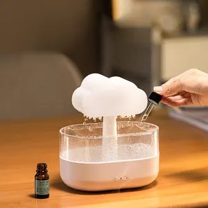 Rumah pintar, pelembap udara bentuk awan hujan Diffuser minyak portabel Mini Usb pelembab udara rumah