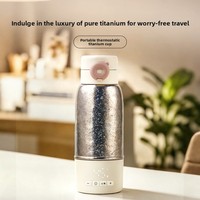 Bouilloire Électrique Portable Sans Fil en Titane Pur à Température Constante pour Extérieur, Modèle Sûr pour Préparation de Lait en Poudre pour Bébé