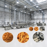 Machine de fabrication de snacks en farine de blé de formes variées, ligne de production de snacks 2D et 3D, ligne de traitement des aliments en granulés, fabricant chinois de chips Bugles