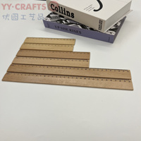 Règle en bois de hêtre 15cm 20cm 30cm – Règle de mesure en bois personnalisée pour étudiants, bureau, école, fournitures de classe, outils d'étude