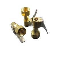Vanne de gonflage de pneu de camion en laiton à flux fermé robuste avec clip Seapeng DP-A01