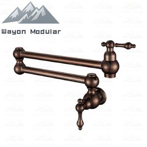 ก๊อกน้ำทองเหลืองขัดเงาแบบติด<span class=keywords><strong>ผนัง</strong></span>พับได้สำหรับเติมน้ำในหม้อ ยี่ห้อ Wayon Commercial - Product Image 2