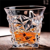 Groothandel Overzeese Hoge Kwaliteit Creatieve Transparante Klassieke Whisky Glazen Kristallen Shotglaasjes 300ml Machinegeperst Op Voorraad