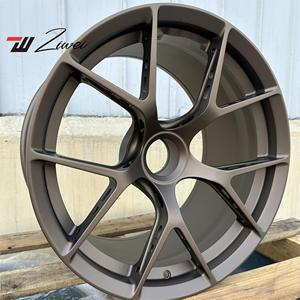 Ruedas de coche de carreras de aleaciones ligeras forjadas ZW 6061 para Porsche <span class=keywords><strong>911</strong></span> 992 997 Gt2 Gt3 18 19 20 21 pulgadas llantas cóncavas - Product Image 6