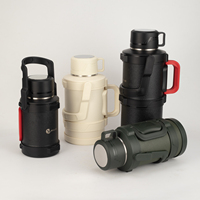 Thermos en acier inoxydable durable, 6200 ml, grande taille, bouteille d'eau portable avec poignée pour le camping en plein air et les voyages