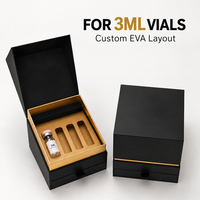 Carton personnalisé pour flacons, forme octogonale, insert en mousse grise, emballage de luxe pour produits de beauté, ensemble de présentation pour la vente au détail, faible MOQ, logo personnalisé